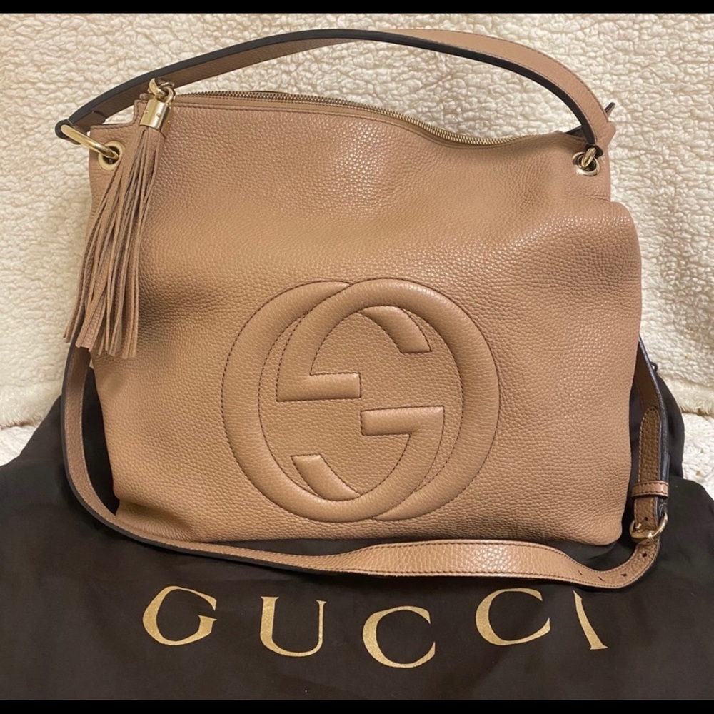 Gucci Camelia GG Soho Handbag
